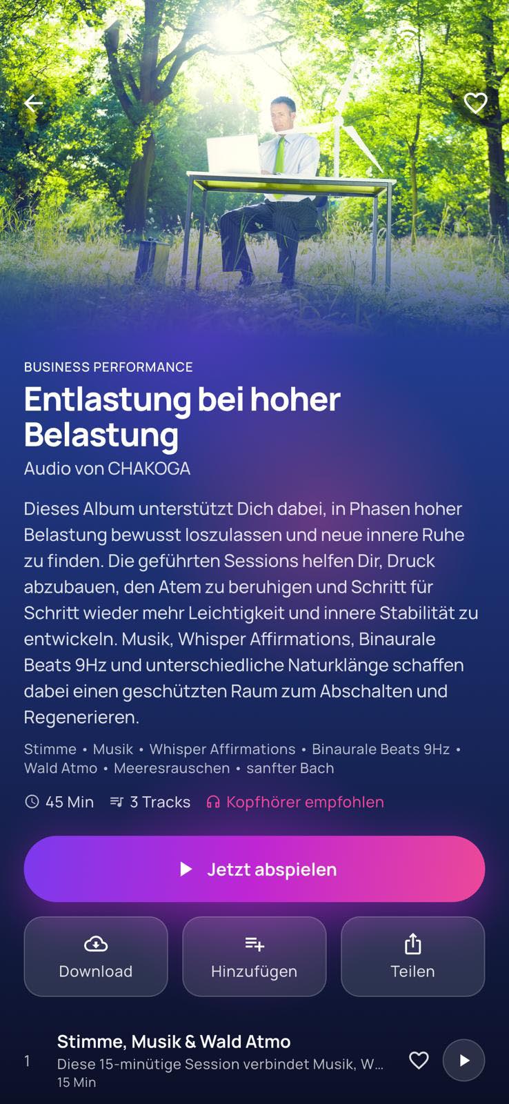Player — Entlastung bei hoher Belastung