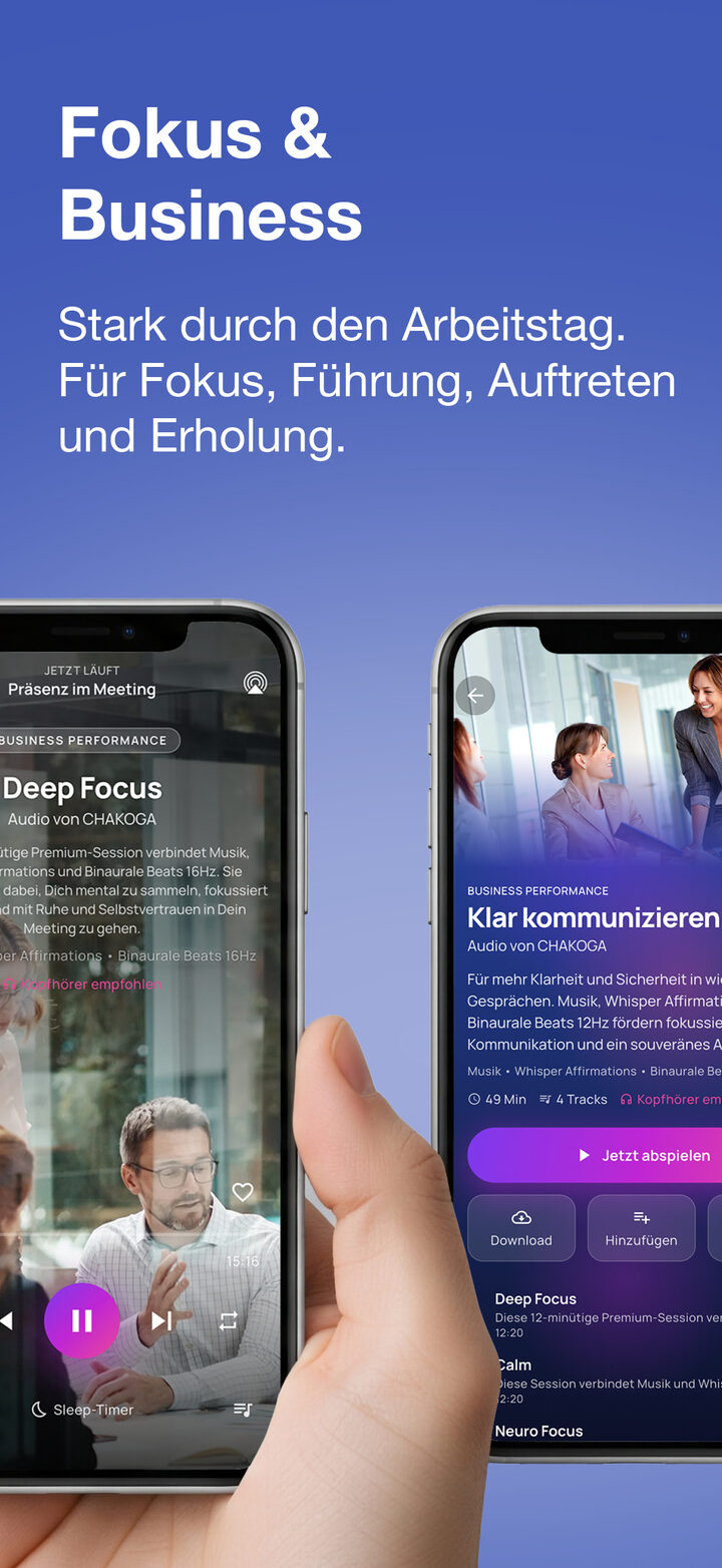CHAKOGA App — Fokus & Business
