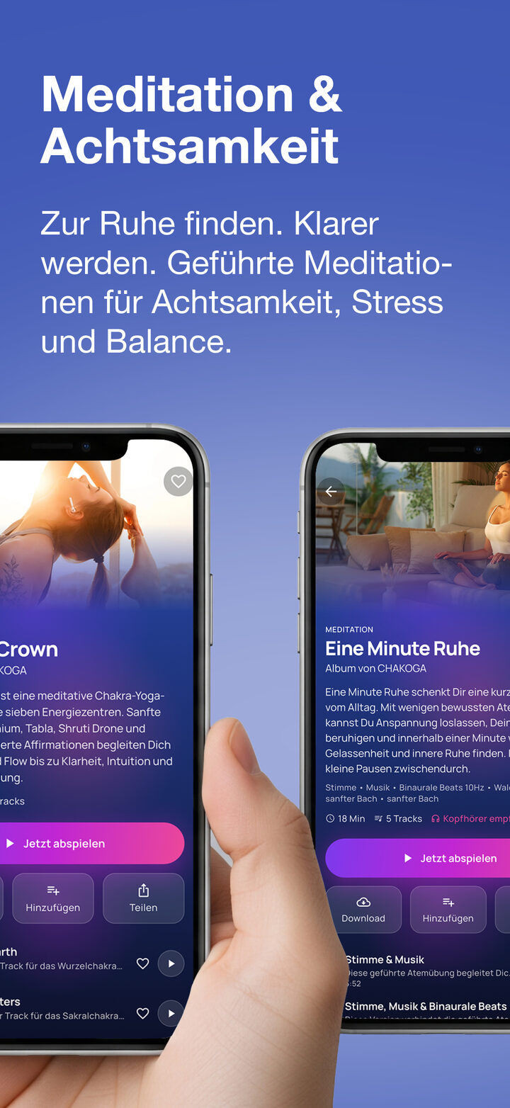 CHAKOGA App — Meditation & Achtsamkeit